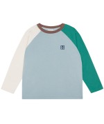 Light Blue Color Block Tshirt