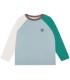 T-shirt bloco de cor azul claro