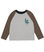 T-shirt bloco de cor azul Gentleman