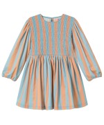 Blue-Pink Stripes Dress