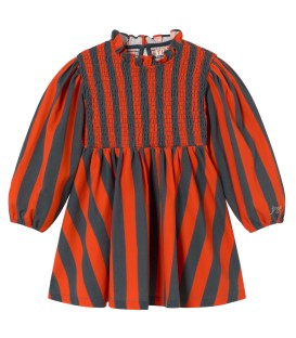 Vestido às riscas vermelho verão
