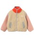 Color Block Sherpa Jacket Vanilla
