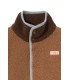 Color Block Sherpa Jacket Light Brown