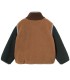 Color Block Sherpa Jacket Light Brown