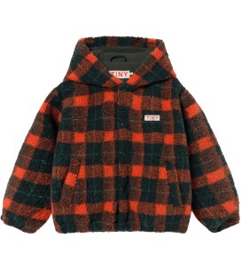 Red Check Sherpa Hoodie