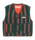 Multicolor Stripes Sherpa Vest
