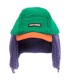 Bobo Choses Color Block Sheepskin Chapka green and purple