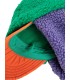 Bobo Choses Color Block Sheepskin Chapka green and purple