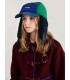 Bobo Choses Color Block Sheepskin Chapka blue and green
