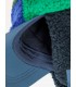 Bobo Choses Color Block Sheepskin Chapka blue and green