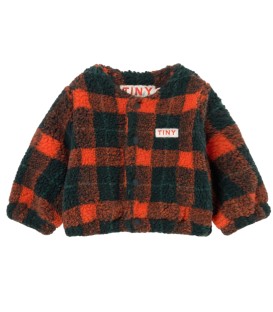 Red Check Baby Sherpa Jacket