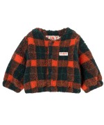 Red Check Baby Sherpa Jacket