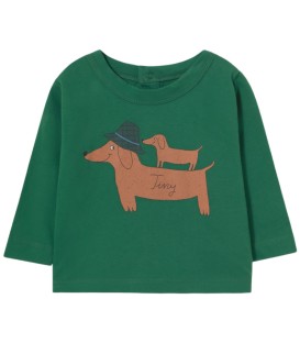 Two Dogs Graphic Baby Tee