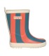 Red Blue Stripes Rain Boots 