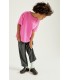 S/sleeve T-shirt Fizvalley Fluo Pink
