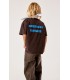 T-shirt m/curta Fizvalley chocolate vintage