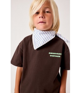 S/sleeve T-shirt Fizvalley Choco Vintage