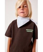 T-shirt m/curta Fizvalley chocolate vintage