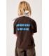 T-shirt m/curta Fizvalley chocolate vintage