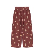 Brown Daisies Corduroy Trousers