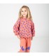 Hearts Coral Sweatshirt