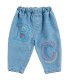 B.C. Embossed denim pants