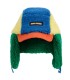 Chapka Bobo Choses Color Block Sheepskin azul e amarelo
