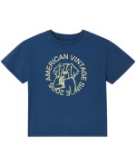 T-shirt m/curta Fizvalley azul oceano vintage