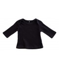 Baby rib l/sleeve t-shirt faded black