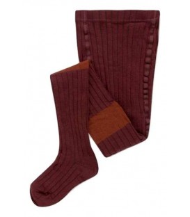 Tights warm berry and chestnut