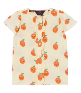 Parakeet - Shirt with frills Oranges
